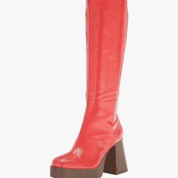 Circus NY by Sam Edelman Sandy Knee High Platform Boots Poppy Haze Orange sz 7 - Picture 2 of 10